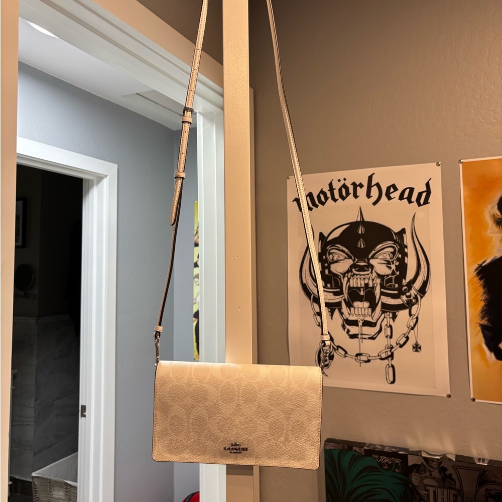 Small Coach white purse